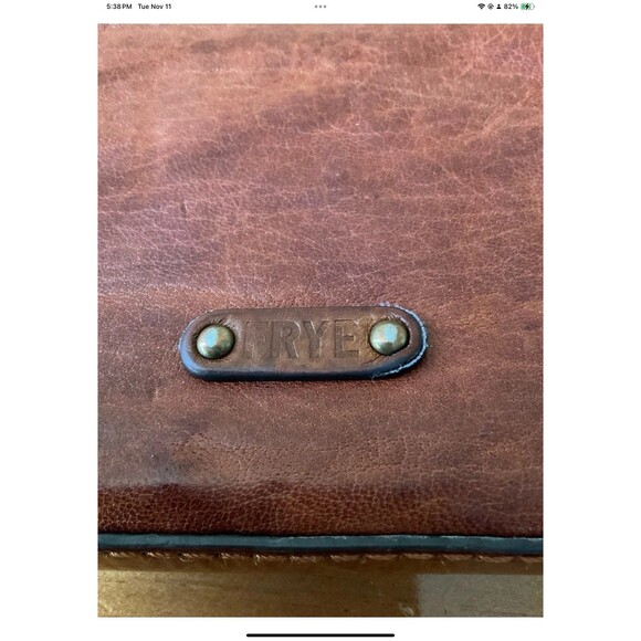 Frye Michelle Brown Leather Crossbody Bag/Purse Wristlet - Picture 6 of 12